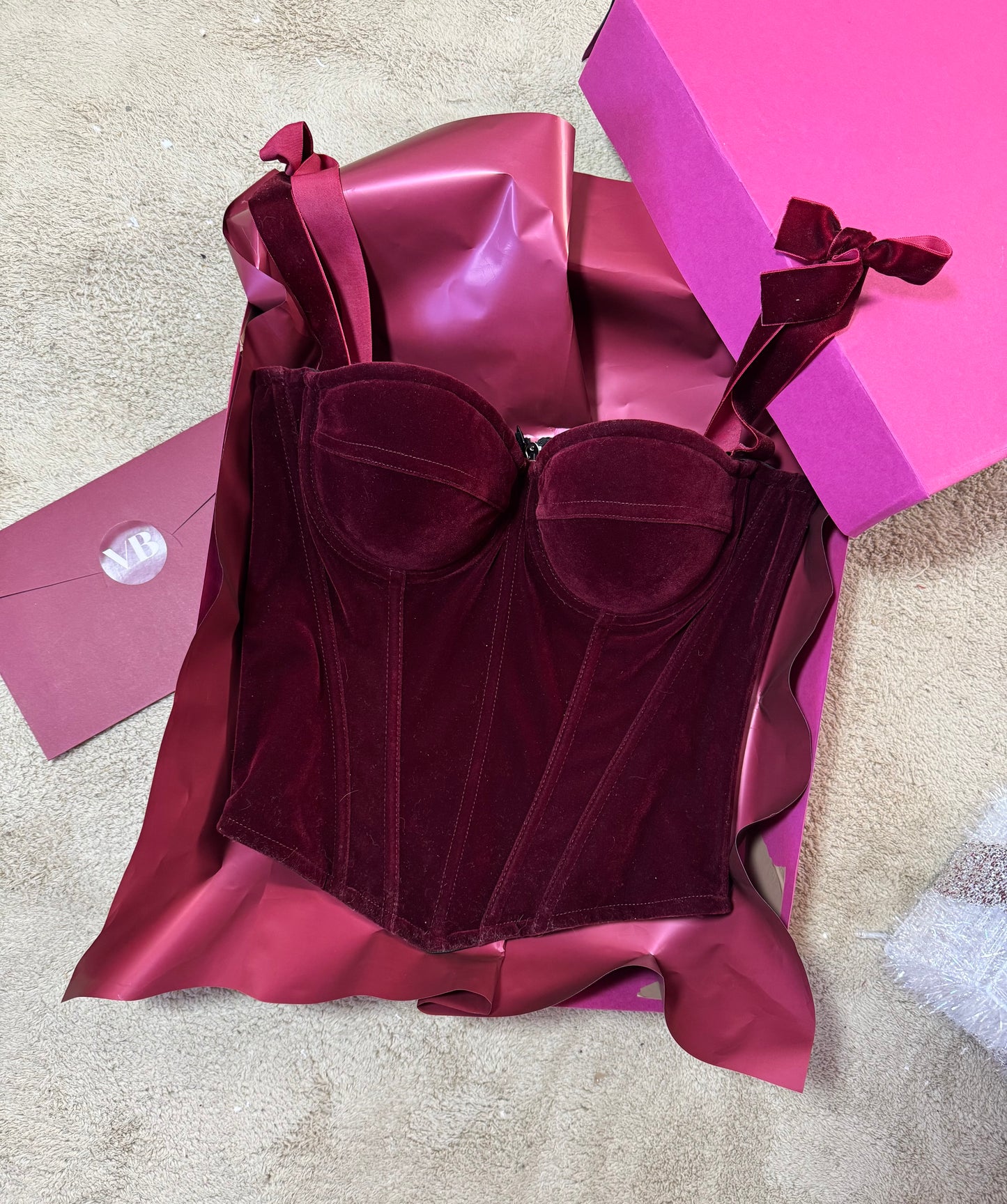 Burgundy Corset 🍇 (in PREORDINE)