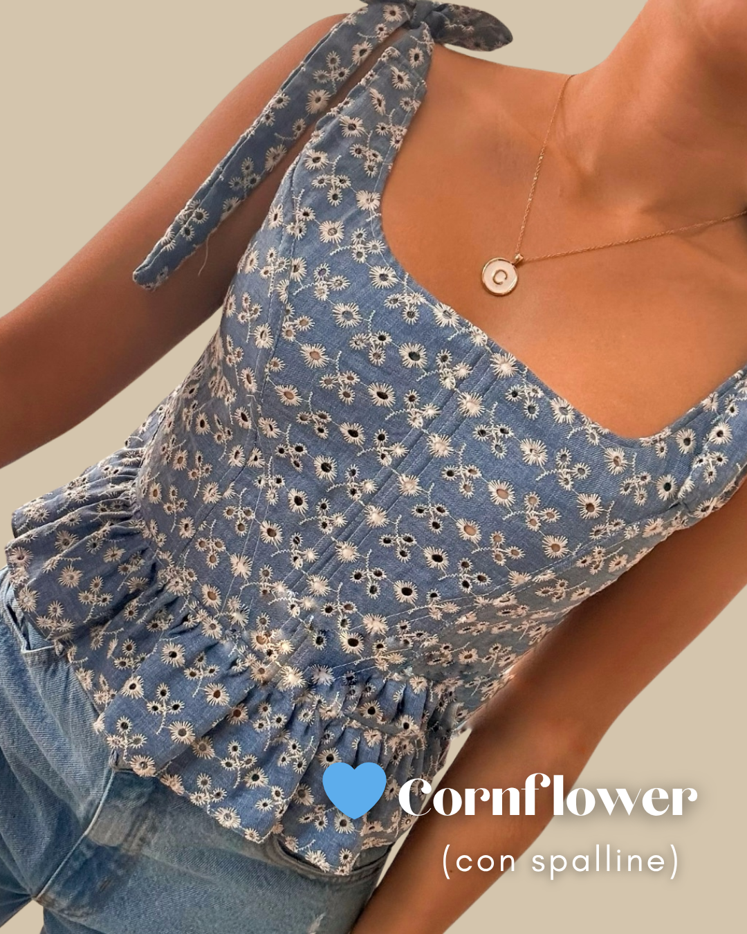💙 Cornflower – con spalline