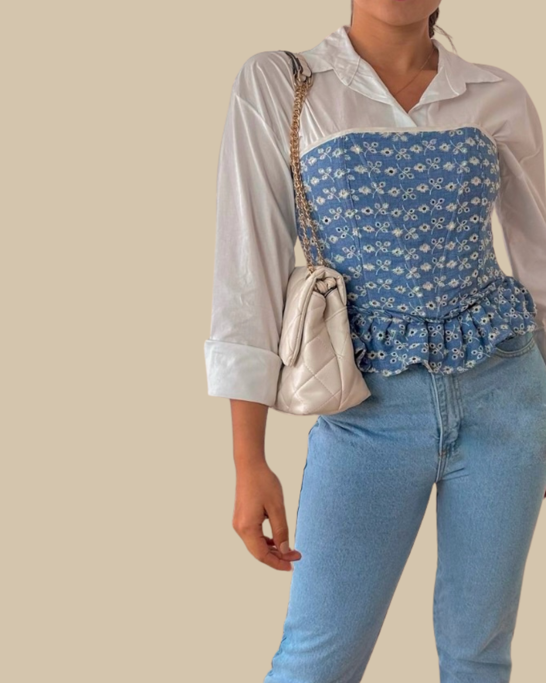 💙 Cornflower – senza spalline