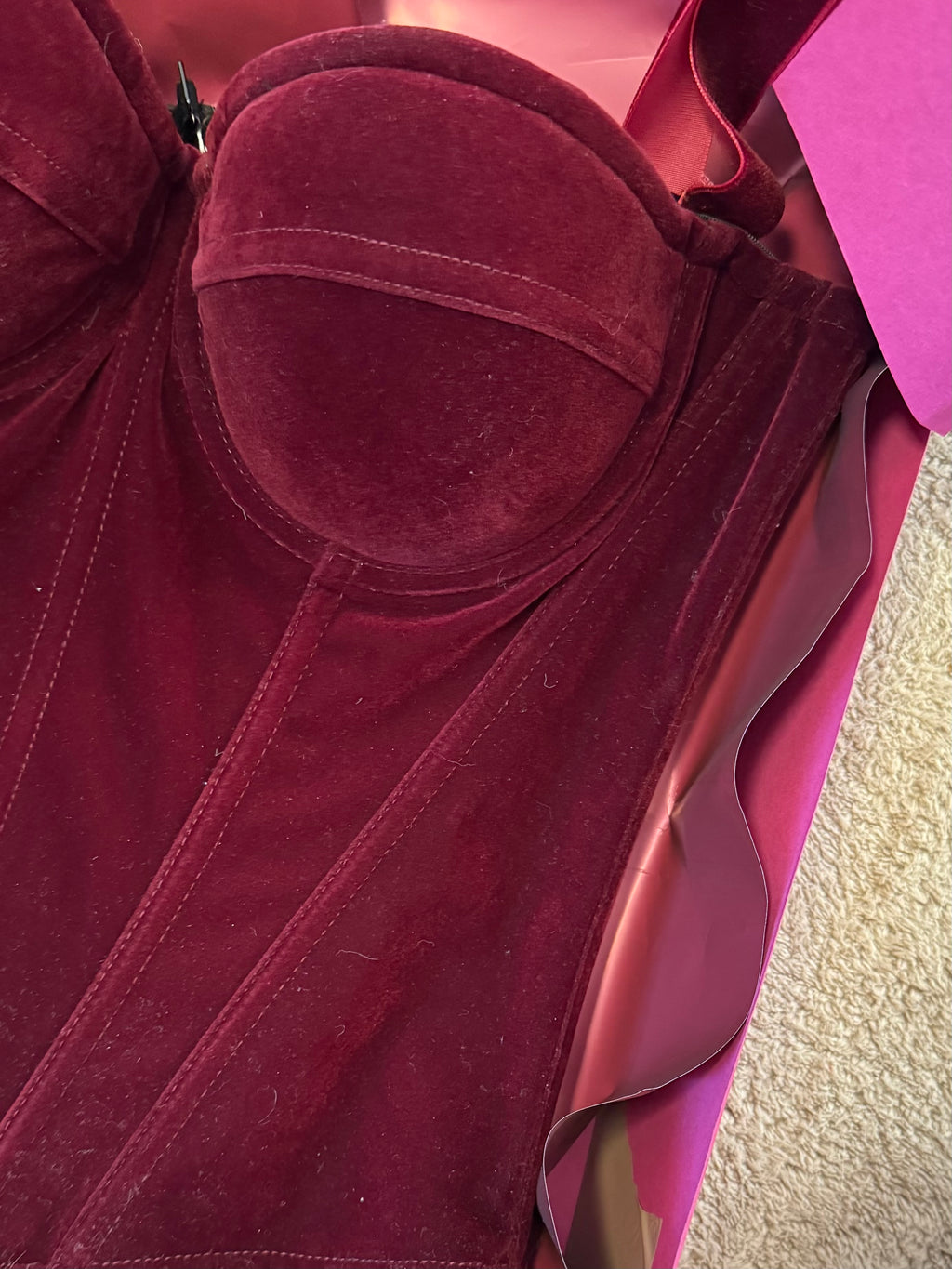 Burgundy Corset 🍇 (in PREORDINE)