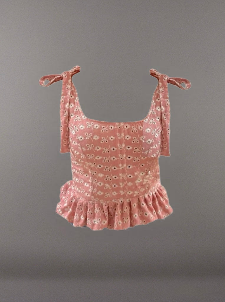 🌸 Daisy Pink – con spalline