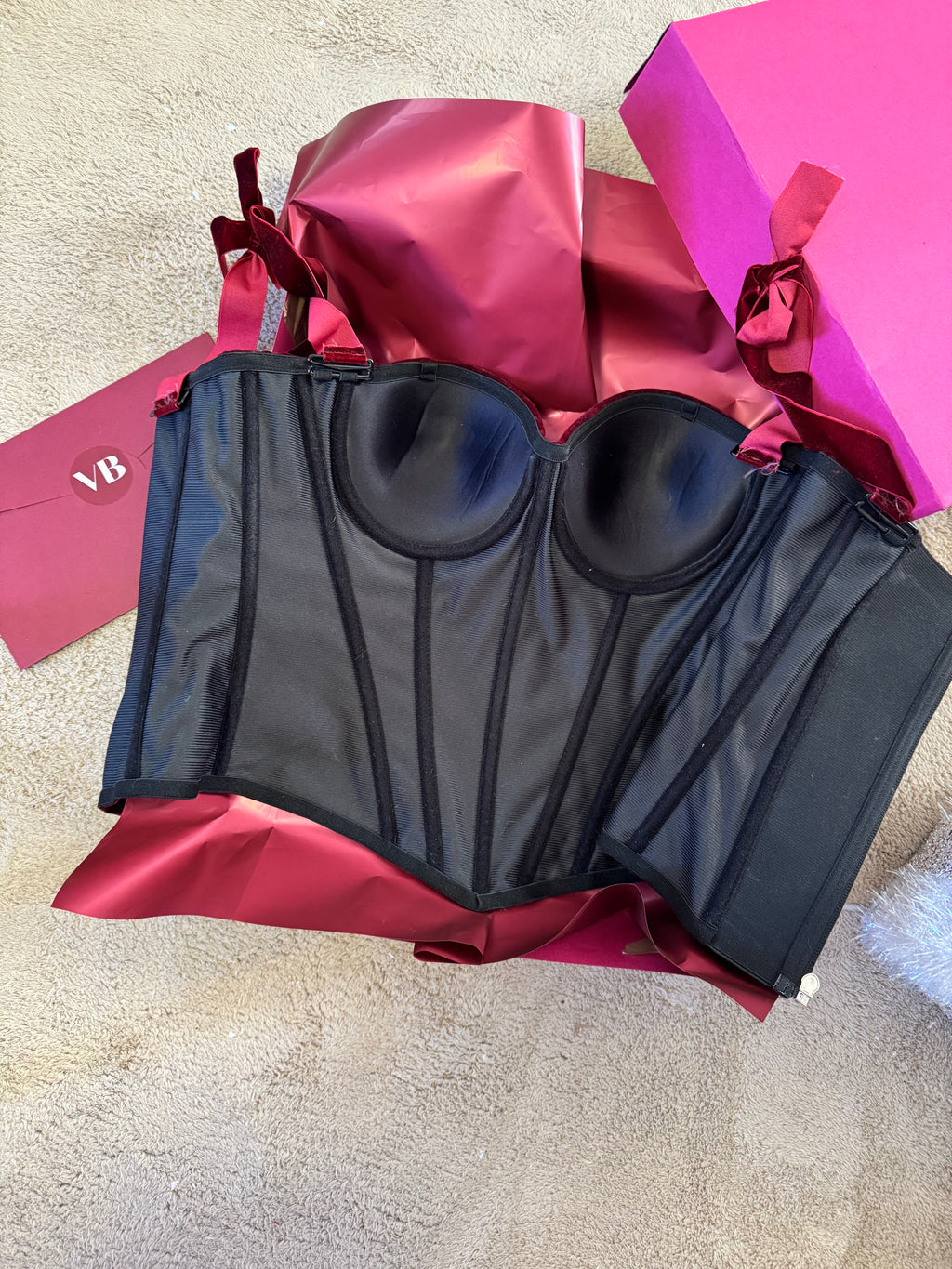 Burgundy Corset 🍇 (in PREORDINE)