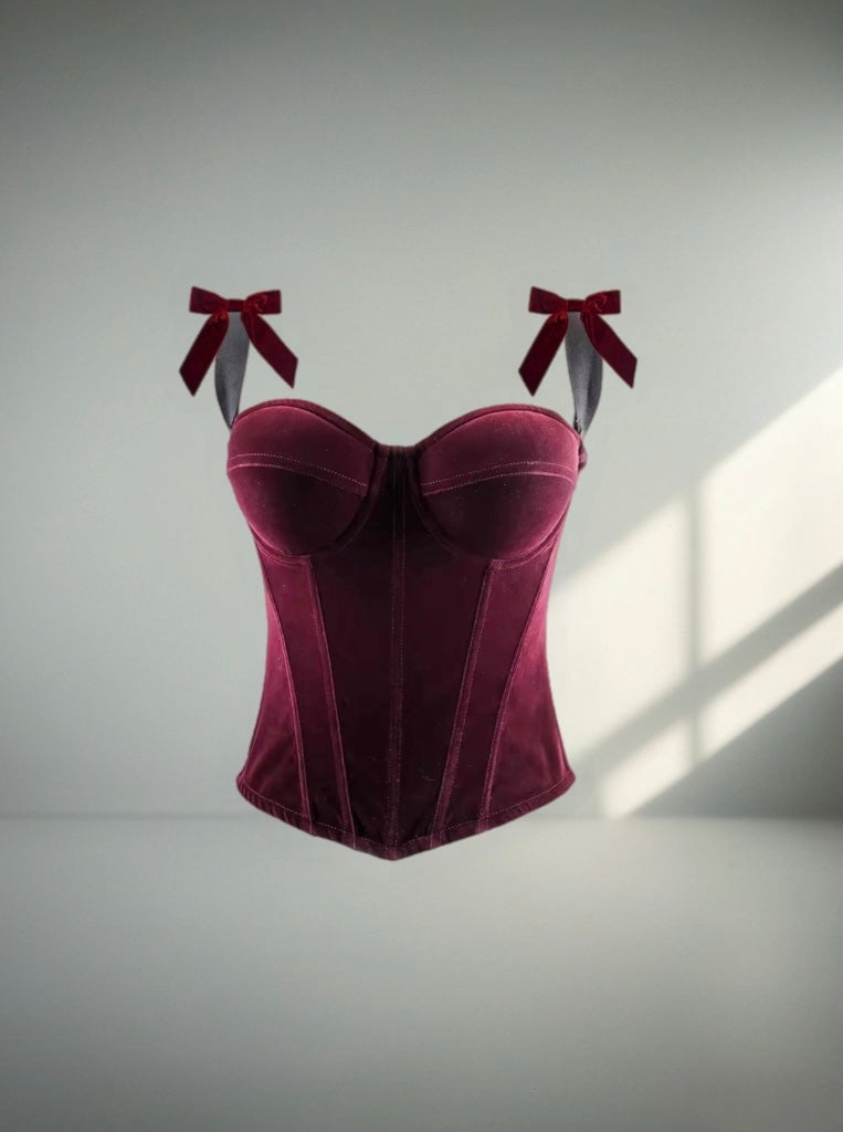 Burgundy Corset 🍇 (in PREORDINE)