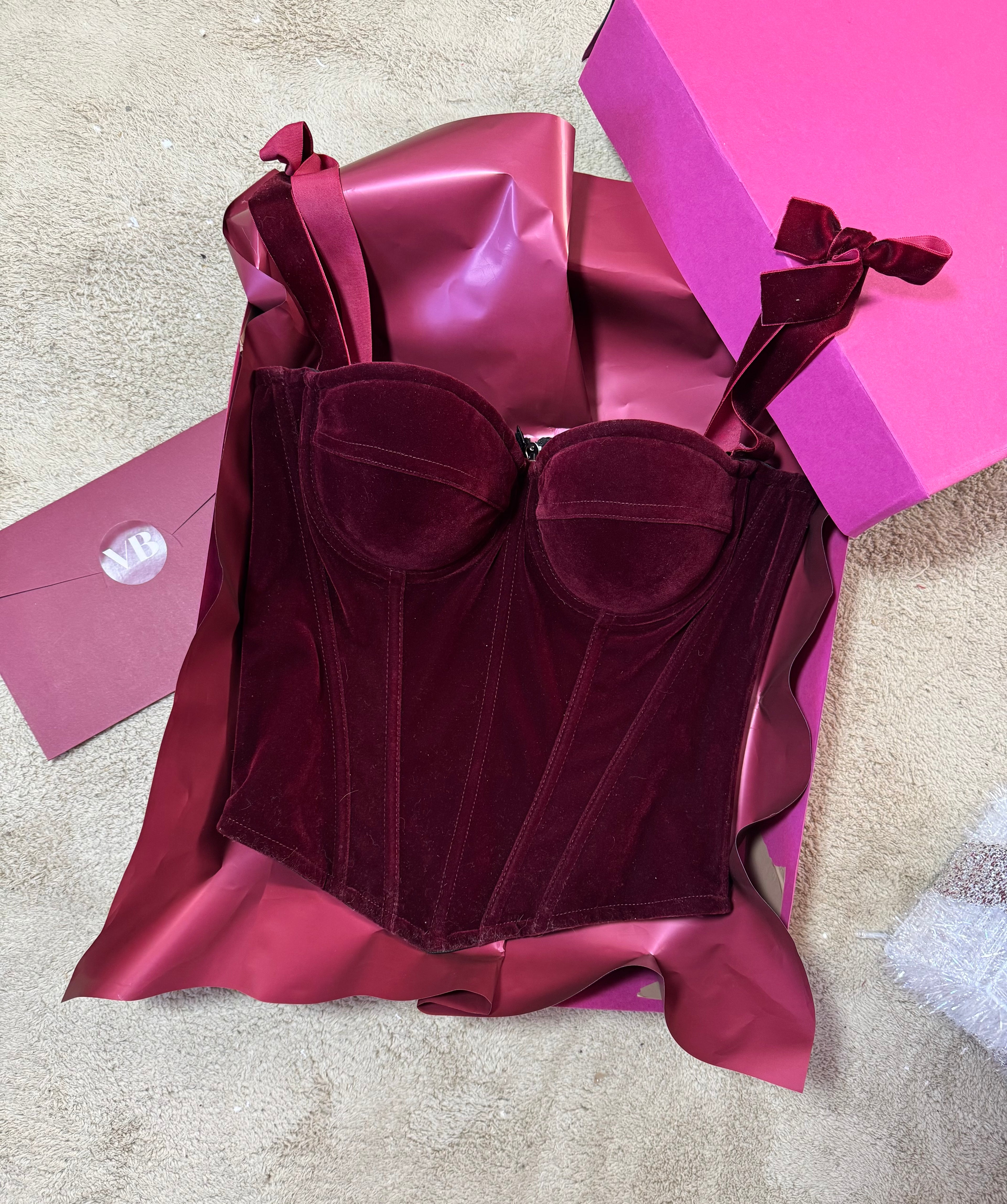 Burgundy Corset 🍇 (in PREORDINE)