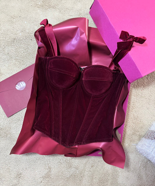 Burgundy Corset 🍇